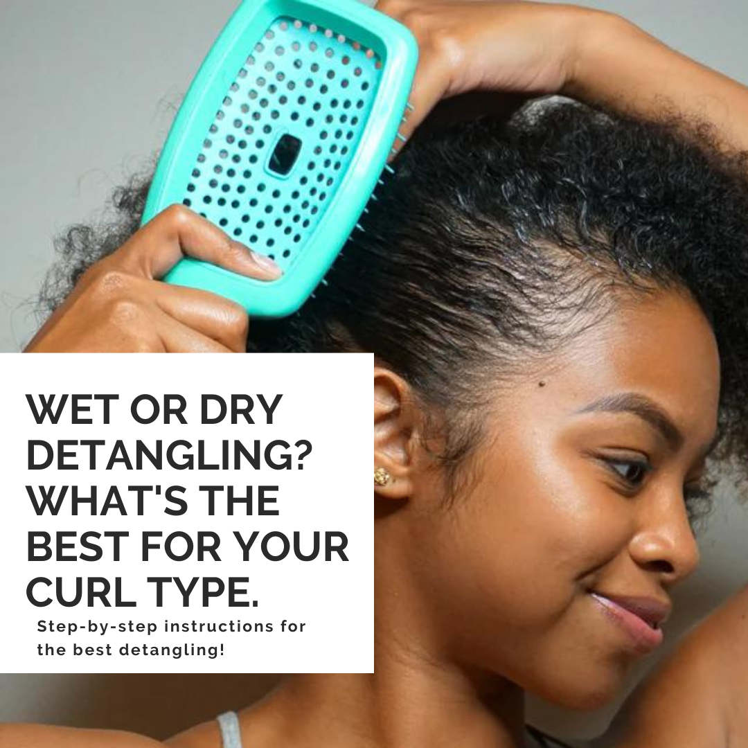 Wet or Dry Detangling? Step-by-step instructions for both!