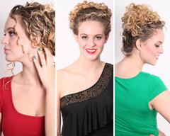 3 Holiday Curly Hair Updo’s