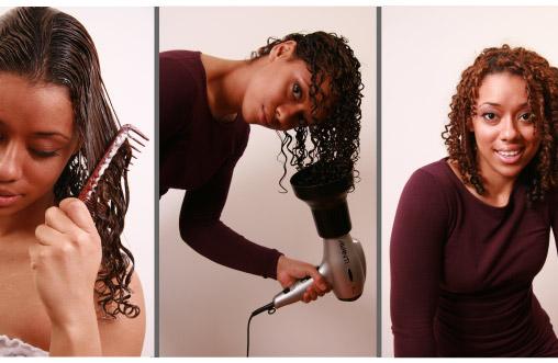 The Three Stages of Curly Hair Wet Styling